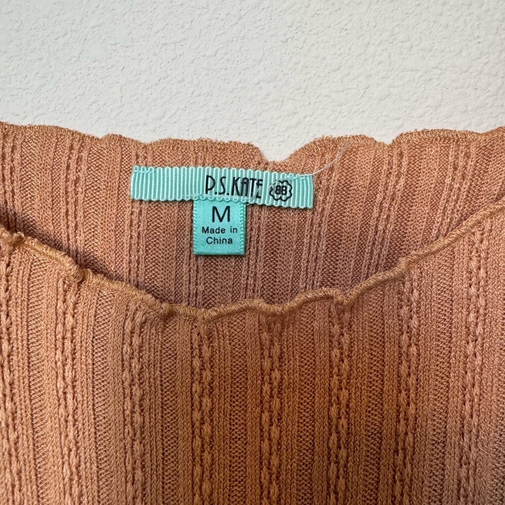 Chic Tan Ribbed Tank - Picture 3 of 4